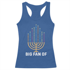 Hanukkah Human Rights Racerback Tank Top Big Fan Of Democracy Immigrants And Refugees TS11 Royal Blue Print Your Wear