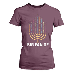 Hanukkah Human Rights T Shirt For Women Big Fan Of Democracy Immigrants And Refugees TS11 Maroon Print Your Wear