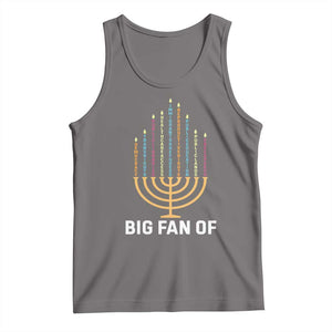 Hanukkah Human Rights Tank Top Big Fan Of Democracy Immigrants And Refugees TS11 Deep Heather Print Your Wear