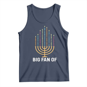 Hanukkah Human Rights Tank Top Big Fan Of Democracy Immigrants And Refugees TS11 Navy Print Your Wear