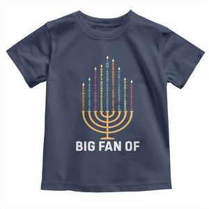 Hanukkah Human Rights Toddler T Shirt Big Fan Of Democracy Immigrants And Refugees TS11 Navy Print Your Wear