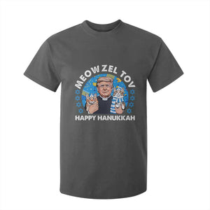 Funny Trump Cat Hanukkah T Shirt For Kid Meowzel Tov Happy Hanukkah David Stars TS11 Dark Heather Print Your Wear