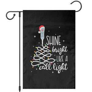 Funny Christmas Nurse Garden Flag Shine Bright Like A Call Light Led Lights TS11 Black Print Your Wear