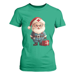 Funny Christmas Santa Doctor Medical T Shirt For Women TS11 Irish Green Print Your Wear