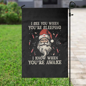 Funny Christmas Santa Doctor Medical Garden Flag I See You When You're Sleeping I Know When You're Awake TS11 Print Your Wear