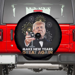 Funny Trump New Year Spare Tire Cover Make New Years Great Again Fireworks TS11 Black Print Your Wear