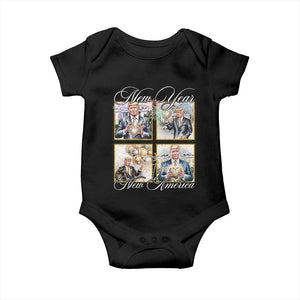 Funny Trump New Year New America 2025 Baby Onesie Sparkling Fireworks TS11 Black Print Your Wear