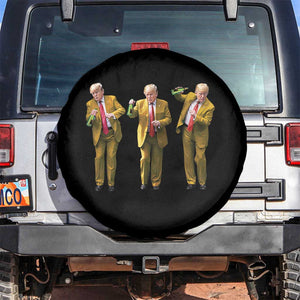 Funny Trump Dance Happy New Year 2025 Spare Tire Cover TS11 No hole Black Print Your Wear