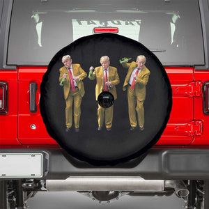 Funny Trump Dance Happy New Year 2025 Spare Tire Cover TS11 Black Print Your Wear