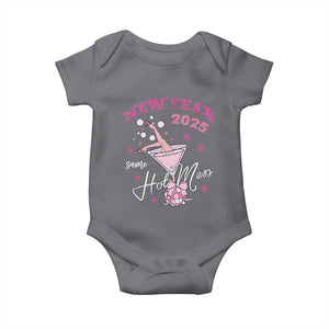 Funny New Year 2025 Same Hot Mess Baby Onesie New Year's Eve Party Coquette Champagne Glass TS11 Charcoal Print Your Wear