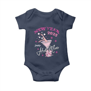 Funny New Year 2025 Same Hot Mess Baby Onesie New Year's Eve Party Coquette Champagne Glass TS11 Navy Print Your Wear