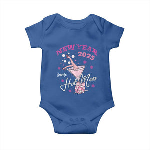 Funny New Year 2025 Same Hot Mess Baby Onesie New Year's Eve Party Coquette Champagne Glass TS11 Royal Blue Print Your Wear