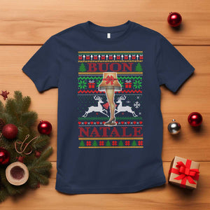 Funny Christmas Movie T Shirt Buon Natale Lamp Italian Christmas TS11 Navy Print Your Wear