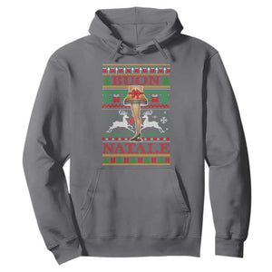 Funny Christmas Movie Hoodie Buon Natale Lamp Italian Christmas TS11 Charcoal Print Your Wear