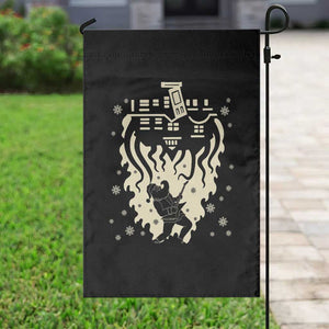 Funny Stranger Christmas Garden Flag Heavy Metal Santa Upside Down TS11 Print Your Wear