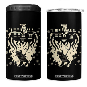 Funny Stranger Christmas 4 in 1 Can Cooler Tumbler Heavy Metal Santa Upside Down TS11 One Size: 16 oz Black Print Your Wear