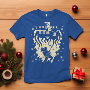 Funny Stranger Christmas T Shirt Heavy Metal Santa Upside Down TS11 Royal Blue Print Your Wear