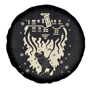 Funny Stranger Christmas Spare Tire Cover Heavy Metal Santa Upside Down TS11 Print Your Wear