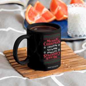 Funny Stranger Xmas Coffee Mug Merry Christmas Alphabet Neon Lights Movie TS11 Print Your Wear