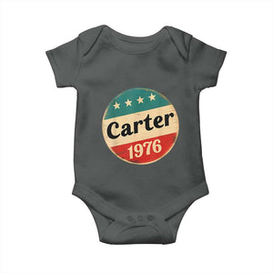 Jimmy Carter Supporter Baby Onesie 39th President U.S Presidential Election 1976 TS11 Dark Heather Print Your Wear
