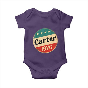 Jimmy Carter Supporter Baby Onesie 39th President U.S Presidential Election 1976 TS11 Purple Print Your Wear