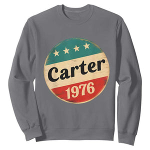 Jimmy Carter Supporter Sweatshirt 39th President U.S Presidential Election 1976 TS11 Charcoal Print Your Wear