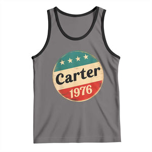 Jimmy Carter Supporter Tank Top 39th President U.S Presidential Election 1976 TS11 Deep Heather Black Print Your Wear