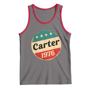 Jimmy Carter Supporter Tank Top 39th President U.S Presidential Election 1976 TS11 Deep Heather Red Print Your Wear