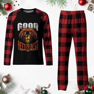 Funny Good Better Best Plaid Pajama Set BR Eating Cheese CFB Football Fans TS11 Buffalo Plaid Print Your Wear
