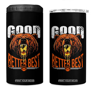 Funny Good Better Best 4 in 1 Can Cooler Tumbler BR Eating Cheese CFB Football Fans TS11 One Size: 16 oz Black Print Your Wear