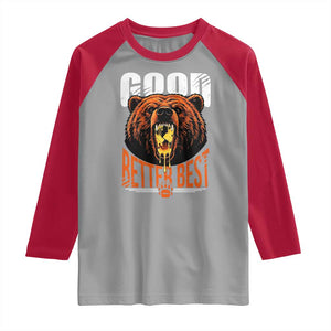 Funny Good Better Best Raglan Shirt BR Eating Cheese CFB Football Fans TS11 Sport Gray Red Print Your Wear