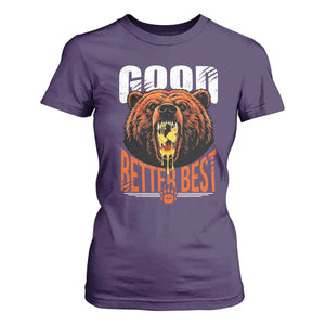 Funny Good Better Best T Shirt For Women BR Eating Cheese CFB Football Fans TS11 Purple Print Your Wear