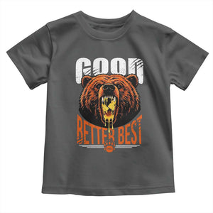 Funny Good Better Best Toddler T Shirt BR Eating Cheese CFB Football Fans TS11 Dark Heather Print Your Wear