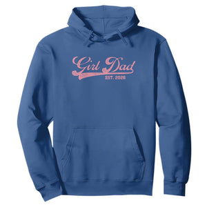 Girl Dad Est 2026 Hoodie Dad Of Girl 2026 Pink Baby Announcement TS11 Royal Blue Print Your Wear