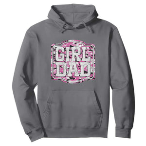 Girl Dad Hoodie Pink Camo Hunting Daddy Father's Day TS11 Charcoal Print Your Wear