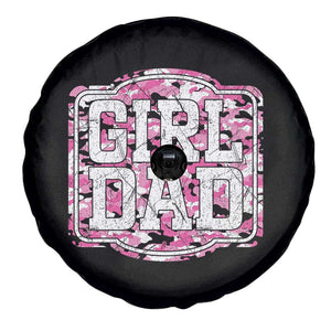 Girl Dad Spare Tire Cover Pink Camo Hunting Daddy Father's Day TS11 Print Your Wear