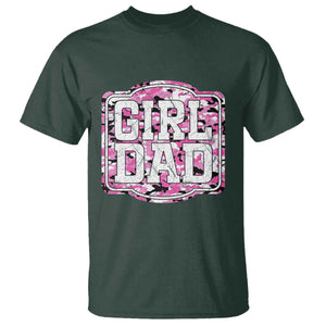 Girl Dad T Shirt Pink Camo Hunting Daddy Father's Day TS11 Dark Forest Green Print Your Wear