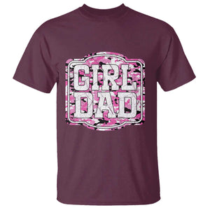Girl Dad T Shirt Pink Camo Hunting Daddy Father's Day TS11 Maroon Print Your Wear