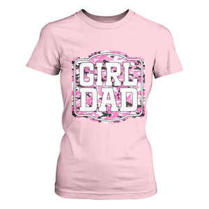 Girl Dad T Shirt For Women Pink Camo Hunting Daddy Father's Day TS11 Light Pink Print Your Wear