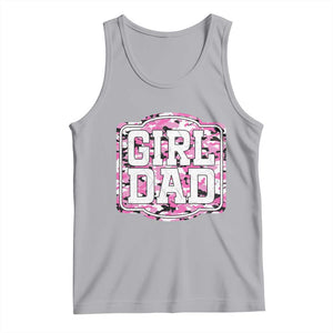 Girl Dad Tank Top Pink Camo Hunting Daddy Father's Day TS11 Athletic Heather Print Your Wear