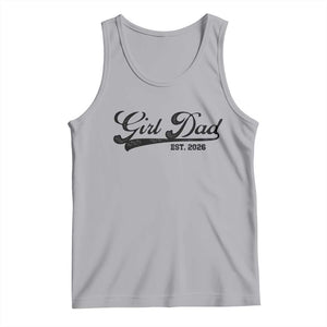 Girl Dad Est 2026 Tank Top Dad Of Girl 2026 Baby Announcement TS11 Athletic Heather Print Your Wear