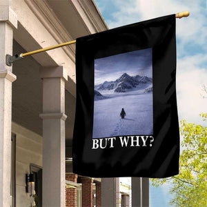 Nihilist Penguin But Why Garden Flag Lone Penguin Walking Toward Mountain Meme TS11 Print Your Wear