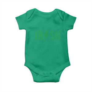 Funny Irish Rocker St Patrickss Day Lightning Bolt Rock and Roll Baby Onesie TS11 Irish Green Print Your Wear