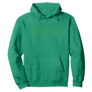 Funny Irish Rocker St Patrickss Day Lightning Bolt Rock and Roll Hoodie TS11 Irish Green Print Your Wear
