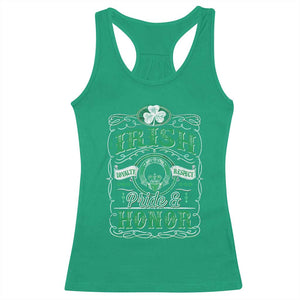 Vintage Irish Pride And Honor St Patricks Day Racerback Tank Top TS11 Irish Green Print Your Wear