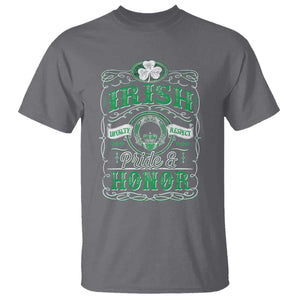 Vintage Irish Pride And Honor St Patricks Day T Shirt TS11 Charcoal Print Your Wear
