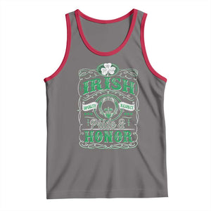 Vintage Irish Pride And Honor St Patricks Day Tank Top TS11 Deep Heather Red Print Your Wear