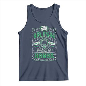 Vintage Irish Pride And Honor St Patricks Day Tank Top TS11 Navy Print Your Wear