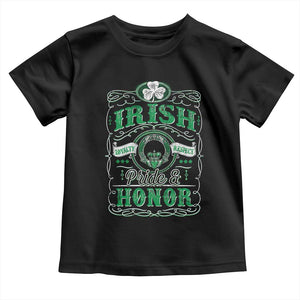 Vintage Irish Pride And Honor St Patricks Day Toddler T Shirt TS11 Black Print Your Wear