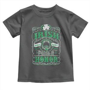 Vintage Irish Pride And Honor St Patricks Day Toddler T Shirt TS11 Dark Heather Print Your Wear